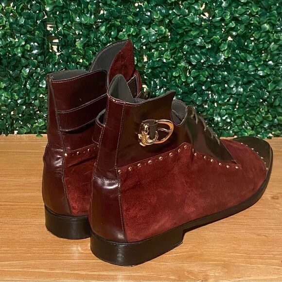 Stylish Burgundy Leather Men\'s Boots main image 4